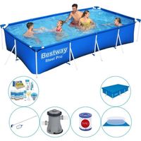 Zwembad Super Deal - Bestway Steel Pro Rechthoekig 400x211x81 cm - thumbnail