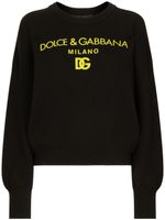 Dolce & Gabbana logo-print cashmere jumper - Noir