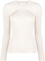 ISABEL MARANT Zana ribgebreide trui - Beige - thumbnail