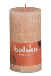 Rustiek Shine stompkaars 130/68 Misty Pink - Bolsius