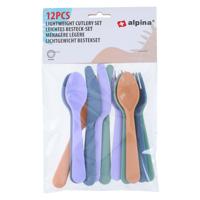 Pic Gekleurd bestekset, 12dlg,
