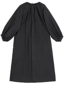 MM6 Maison Margiela robe mi-longue en popeline - Noir