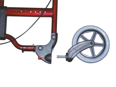 Drive Medical Rollator Diamond Deluxe Rood, Zwart 45,7 cm (18") 10,3 kg