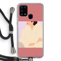 Cosy: Samsung Galaxy M31 Transparant Hoesje met koord