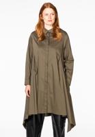 Yoek Blouse long pleats | Groen | Maat 46/48