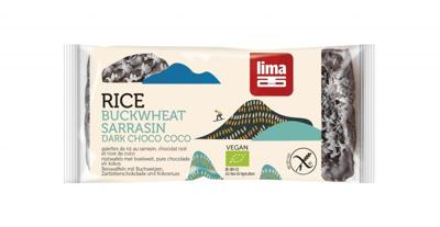 Lima Rijstwafel boekweit pure chocolade kokos bio