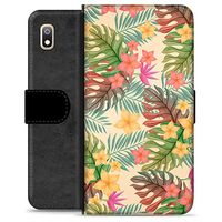 Samsung Galaxy A10 Premium Wallet Hoesje - Roze Bloemen