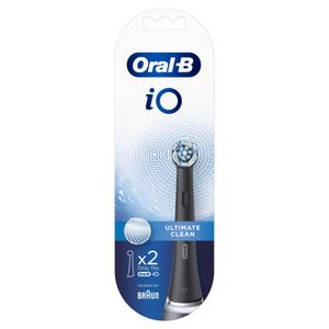 Oral-B iO Ultimate Clean Opzetborstels Zwart, Verpakking Van 2 Stuks