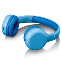 Lenco HPB-110 Kids Kopfhörer BT blau 85DB Limite akku stickers Headset Bedraad en draadloos Hoofdband Micro-USB Bluetooth Blauw - thumbnail