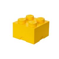 LEGO - Set van 2 - Opbergbox Brick 4, Geel - LEGO - thumbnail