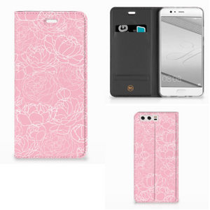 Huawei P10 Plus Smart Cover White Flowers