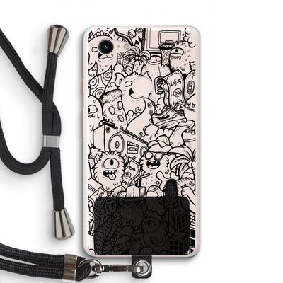 Vexx Black City : Pixel 3 XL Transparant Hoesje met koord