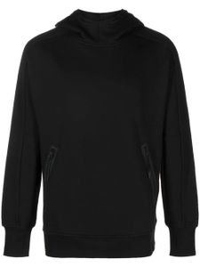 C.P. Company hoodie en coton à détails de verres - Noir