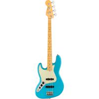 Fender American Professional II Jazz Bass LH Miami Blue MN linkshandige elektrische basgitaar met koffer - thumbnail