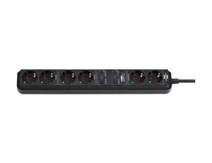 Brennenstuhl wifi-stekkerdoos 6 aansluitingen voor binnen zwart