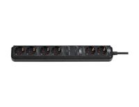 Brennenstuhl wifi-stekkerdoos 6 aansluitingen voor binnen zwart