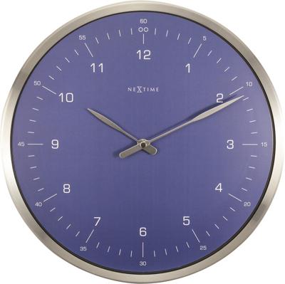 NeXtime ne-3243bl wandklok 60 minutes ø33 metaal blauw
