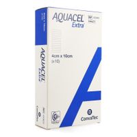 Aquacel Extra Verb Hydrofiber+versterk. 4x10cm 10