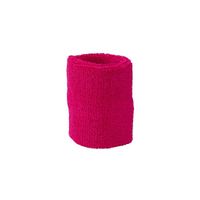 Fuchsia roze zweetbandje voor pols - thumbnail