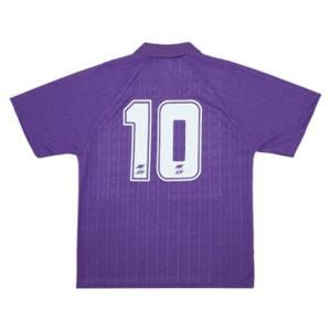 ABM - Fiorentina Retro Voetbalshirt 1988-1989 + Nummer 10 (Roberto Bag