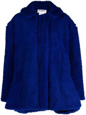 Melitta Baumeister manteau en fourrure artificielle - Bleu