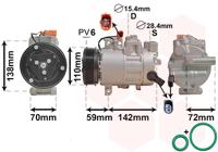 Van Wezel Airco compressor 0300K411 - thumbnail