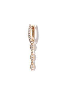 Kimaï boucle d'oreille pendante en or 18ct pavée de diamants