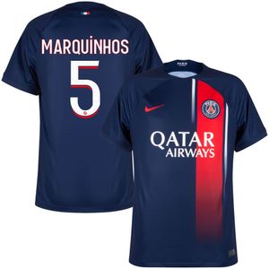 Paris Saint Germain Shirt Thuis 2023-2024 + Marquínhos 5