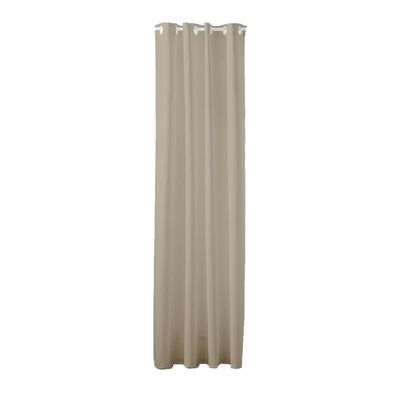Kant en Klaar Isolerend en Verduisterend gordijn met ring - Beige