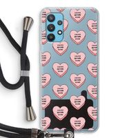 Chicks before dicks: Samsung Galaxy A32 4G Transparant Hoesje met koord