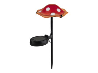 LIVARNO home Solar LED-paddenstoel (Stippen/rood)