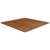 Tafelblad vierkant 90x90x1,5 cm behandeld eiken donkerbruin - thumbnail