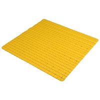 Urban Living Badkamer/douche anti slip mat - rubber - voor op de vloer - okergeel - 55 x 55 cm - Badmatjes - thumbnail