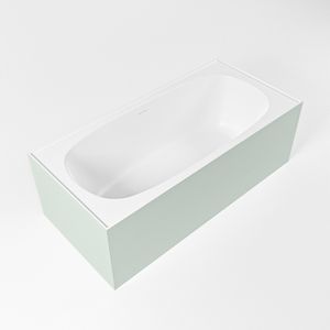 Vrijstaand bad Mondiaz Freeze | 180x85 cm | Solid surface | Ovaal | Greey - Talc