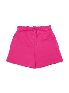 MAX&Co. Kids short en coton à logo brodé - Rose