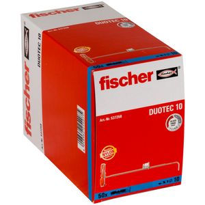Fischer 537258 schroefanker & muurplug 50 stuk(s) Schroef- & muurplugset 50 mm