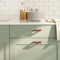 VidaXL Handvatten 10 st 64 mm roestvrij staal bronskleurig