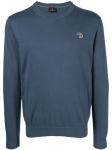 PS Paul Smith pull à patch zèbre - Bleu