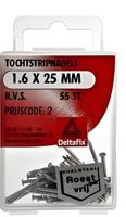 Tochstripnagel 1,6x25mm rvs 55st - Deltafix
