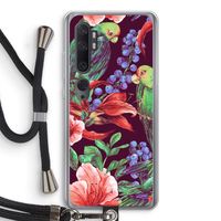 Papegaaien: Xiaomi Mi Note 10 Transparant Hoesje met koord