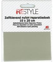 Restyle Reparatiedoek Nylon 10 cm x 20 cm Zelfklevend 004 Lichtgrijs