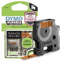 Labeltape DYMO D1 1978367 Vinyl Tapekleur: Oranje Tekstkleur:Zwart 12 mm 3 m - thumbnail