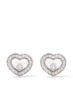 Chopard 18kt white gold Happy Diamonds Icons ear pins - Argent