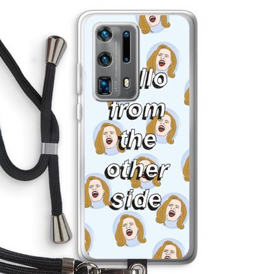 Hello: Huawei P40 Pro Plus Transparant Hoesje met koord