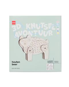 HEMA Bouwplaat Houten Beer