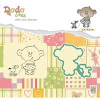 Nellie's Choice • cutting die & clear stamp teddybeer