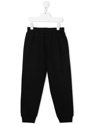 Versace Kids pantalon de jogging à logo Medusa brodé - Noir