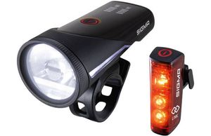 Sigma Sport Aura 100 Set + Blaze Link Achterlicht + voorlicht (set) LED