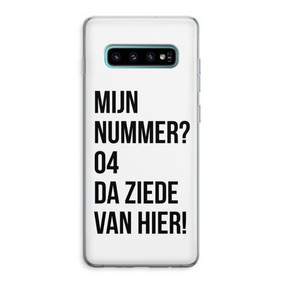 Da ziede van hier: Samsung Galaxy S10 Plus Transparant Hoesje