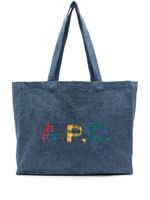 A.P.C. sac cabas Diane à logo imprimé - Bleu - thumbnail